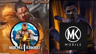 Mortal Kombat 1 vs. MK Mobile vs. Injustice 2 Mobile - Scorpion combos & Fatal Blow comparision.