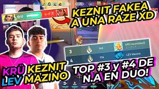 KEZNIT y MAZINO TERMINAN EN TOP #3 y #4 DE RADIANT EN N.A LUEGO DE ESTA RANKED | FAKEAN A UNA RAZE