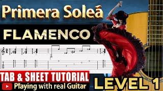 Primera Solea - Flamenco Guitar Tutorial + tab  Guitarra flamenca easy