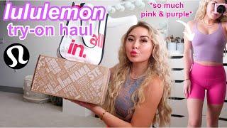 LULULEMON SUMMER TRY-ON HAUL 2021 (over $600 worth!) *lots of pink & purple lol*