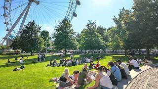 London Summer 2024 ️ Sunny Afternoon Walk from Waterloo to Soho during Euros · 4K HDR