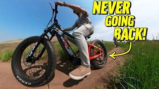 I tried an e-Mountain Bike for the first time.. 