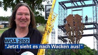 WOA 2022: „Jetzt sieht es nach Wacken aus“ — Video vom Aufbau des Wahrzeichens