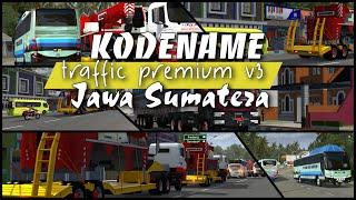 KODENAME TRAFFIC LENGKAP PREMIUM V3 || TRAFFIC SUMATERA-JAWA || kodename terbaru bussid v3.7.1