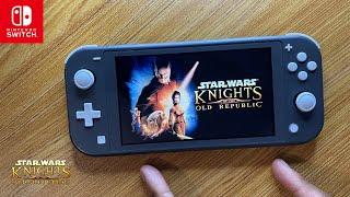 Star Wars: Knights of the Old Republic Nintendo Switch Lite Gameplay