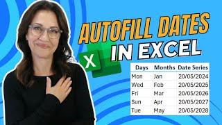 How To Fill SERIES OF DATES in Excel DAYS, WEEKS, MONTHS and YEARS