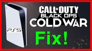 HOW TO FIX BLACK OPS COLD WAR ON PS5 EASY FIX!