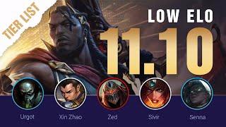 Season 11 LOW ELO LoL Tier List Patch 11.10 by Mobalytics - League of Legends