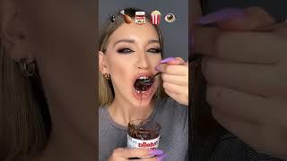 Emoji Eating Challenge | Spider, Chicken Leg piece, Nutella, Popcorn and Eye