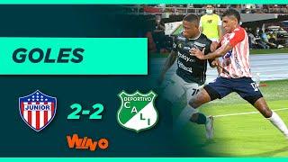 Junior vs. Deportivo Cali (2-2) | Liga BetPlay Dimayor 2021-2 | Cuadrangulares - Fecha 2