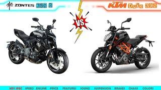 Zontex 350 R VS KTM DUKE 390 | Comparison | Mileage | Top Speed | Price | Bike Informer