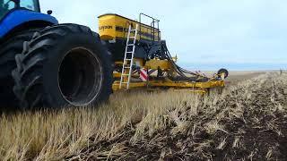 Посів сої в стерню жита (покривна культура), сівалкою Claydon Hybrid Волинська область.