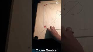 Cross Double. #carrom #carromshorts #indoorgames #sports #india #games #practice #tricks
