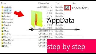 how to open hidden folders in windows like app data default open any hidden files windows 7,8,8.1,10