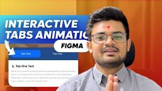Interactive Tabs Animation in Figma | Beginners Guide | Figma Animation Tutorial