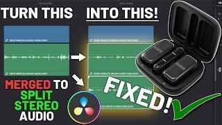 How to Record & Edit Split Audio Tracks Using the RODE Wireless Micro in DaVinci Resolve  - Tutorial