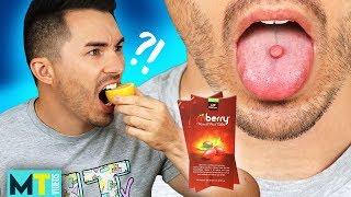 Men Try the Taste Tripping Pill Test - MBerry