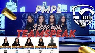 TEAMSPEAK PMPL WEST EUROPE WIN - DEUS SIRENS - PUBG MOBILE