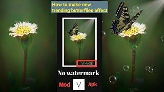 How to remove Vimage watermark free and how to make new trending butterflies effect