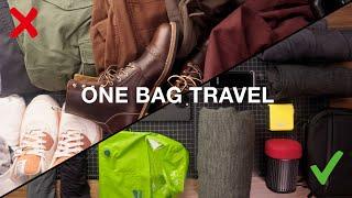 How to Pack Lighter | One Bag Travel Tips & Tricks
