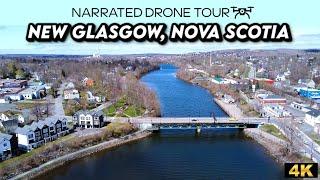 4K Drone Flight ️ Over New Glasgow, Nova Scotia | Explore Coastal Charm 