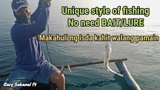 paano manghuli ng isdang guno gamit ang kawil/kahit walang pain/no need bait or lure #uniqestyle