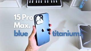 Unboxing iPhone 15 Pro Max - Blue Titanium 256 GB Indonesia