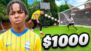 I Challenged My Bro To A Football 1v1 To Win $1000