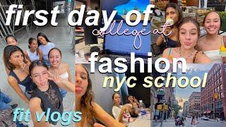 FIRST DAYS OF COLLEGE at NYC FASHION SCHOOL 2024 | fit freshman !!