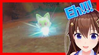 Sora's reaction to Sprigatito's stands up【 Hololive ▷ Eng sub】
