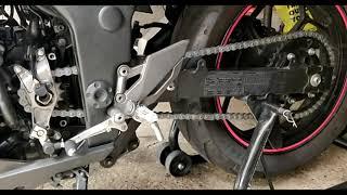 Motorcycle chain noise and how to fix it, Ninja 300