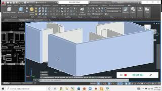 Muros en Autocad Modelado 3D