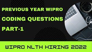 Wipro NTH coding questions 2022 || Frequently asked coding Questions || coding4u