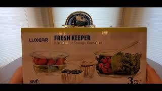 THE BEST FOOD STORAGE CONTAINERS LUXEAR FRESH KEEPER ( EPISODE 3260 )  AMAZON UNBOXING VIDEO