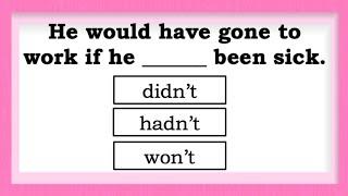 CONDITIONALS Quiz | Can you pass? 