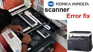 How to fix konica minolta printer scanner Error machine service error fix