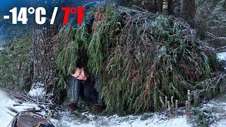 I Found This Shelter in a -14°C WINTER FOREST!️ Camping in Freezing Finland @Nordic_Ventures