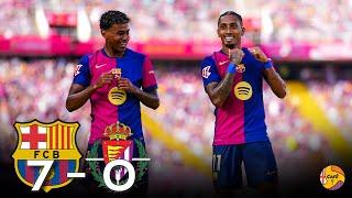 LE PLAISIR  Le Barça écrase Valladolid avec un grand Raphinha (entre autres) Barça 7-0 Valladolid