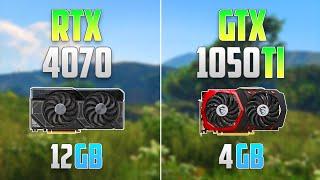 GTX 1050 TI vs RTX 4070 - How Different can 7 Years be?