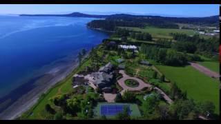 Saanich BC, house and garden with views in 4K