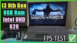 Middle Earth Shadow Of Mordor Game Tested on Low end pc|i3 8GB Ram & Intel UHD 620|Fps Test |