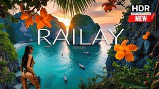  Walking Railay Beach in Krabi 2025  I'll show you the Secret Beach! Thailand - 4K HDR