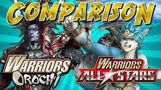 COMPARISON | Warriors Orochi vs. Warriors All-Stars