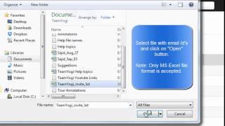 How to send bulk invitations to people in TeamYogi?