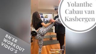 Yolanthe Cabau van Kasbergen stretches her ass (Sexy workout video!)