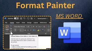 format painter in ms word How to use format painter in Microsoft word|#formatpainter