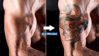 Add Tattoos in 2 Minutes with Photoshop - Tutorial