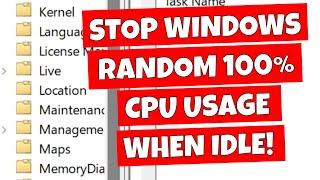 How To Stop Random 100% CPU Usage Spikes When PC Is Idle WinSAT Task