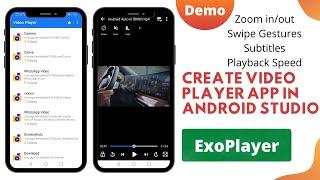 How to Create Video Player App in Android Studio