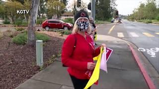 Nurses/Health Care Workers at Palomar Medical Center in Poway Protest Temporary Layoffs